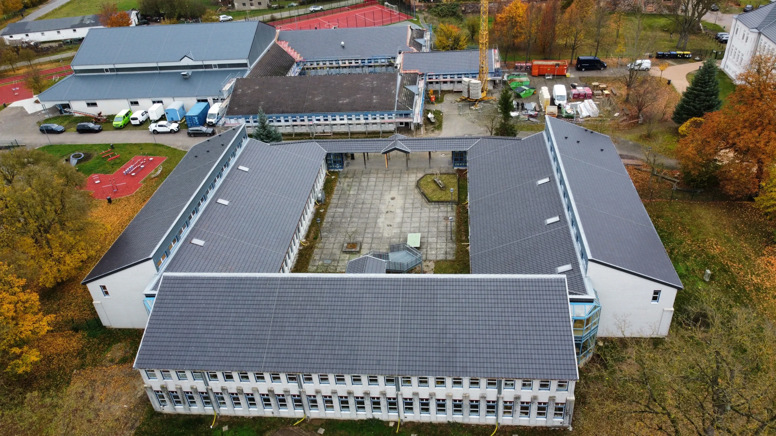 Dachsanierung Gützkow Schule
